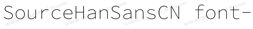 SourceHanSansCN font字体转换